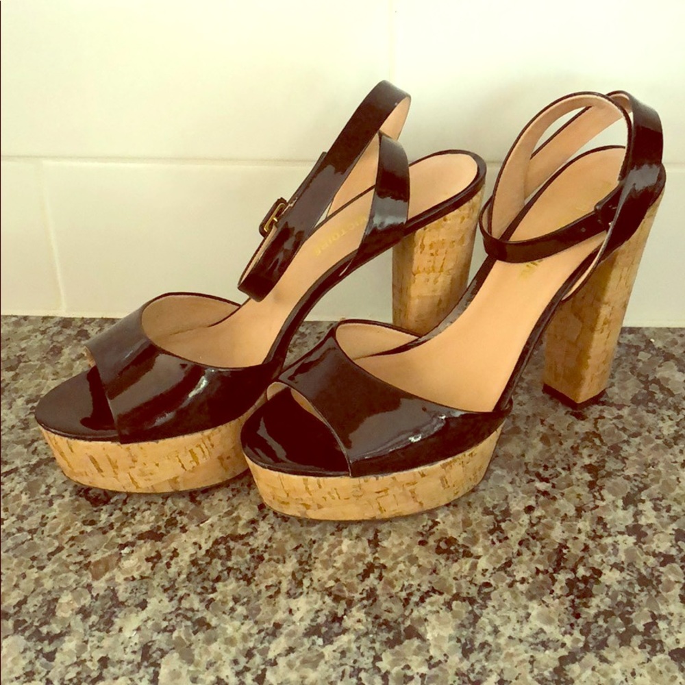 Pour la Victoire 9 heels black patent leather 9